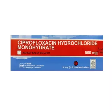 Ciprofloxacin 500 mg Kaplet Salut Selaput