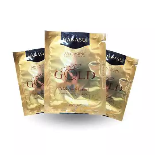HANASUI ANTI AGING PEEL OFF MASK GOLD SACHET 10 G