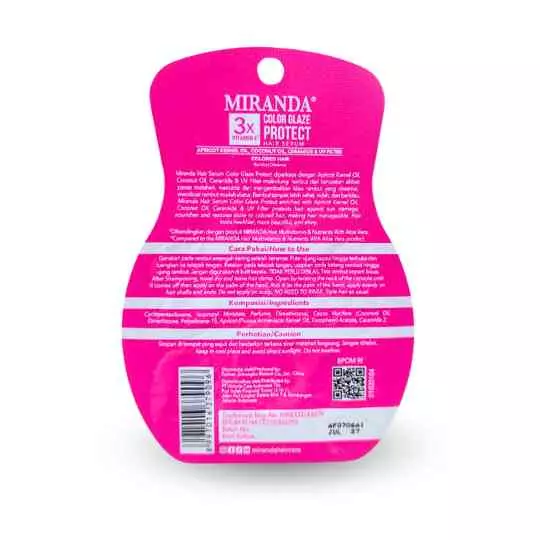 MIRANDA HAIR SERUM COLOR GLAZE PROTECT 6X 1 ML