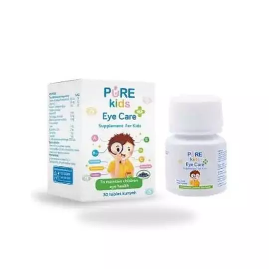 PURE KIDS EYE CARE SUPLEMENT TABLET KUNYAH 