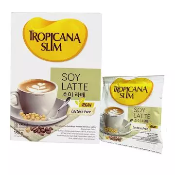 TROPICANA SLIM SOY LATTE 150 GR 10 SACHET