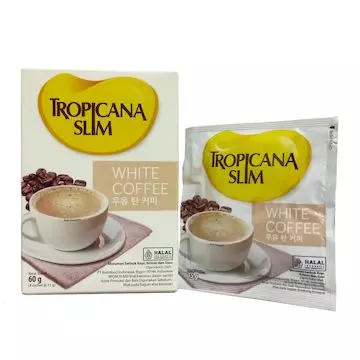 TROPICANA SLIM WHITE COFFEE 60 GR 4 SACHET
